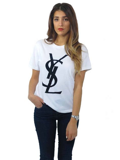 ysl t shirt white|ysl tee shirts women's.